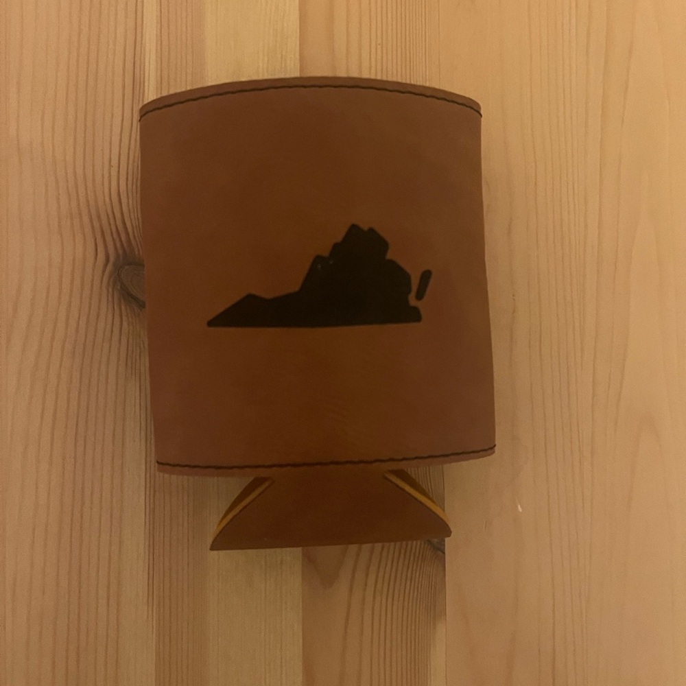 Vegan Leather Virginia Koozie